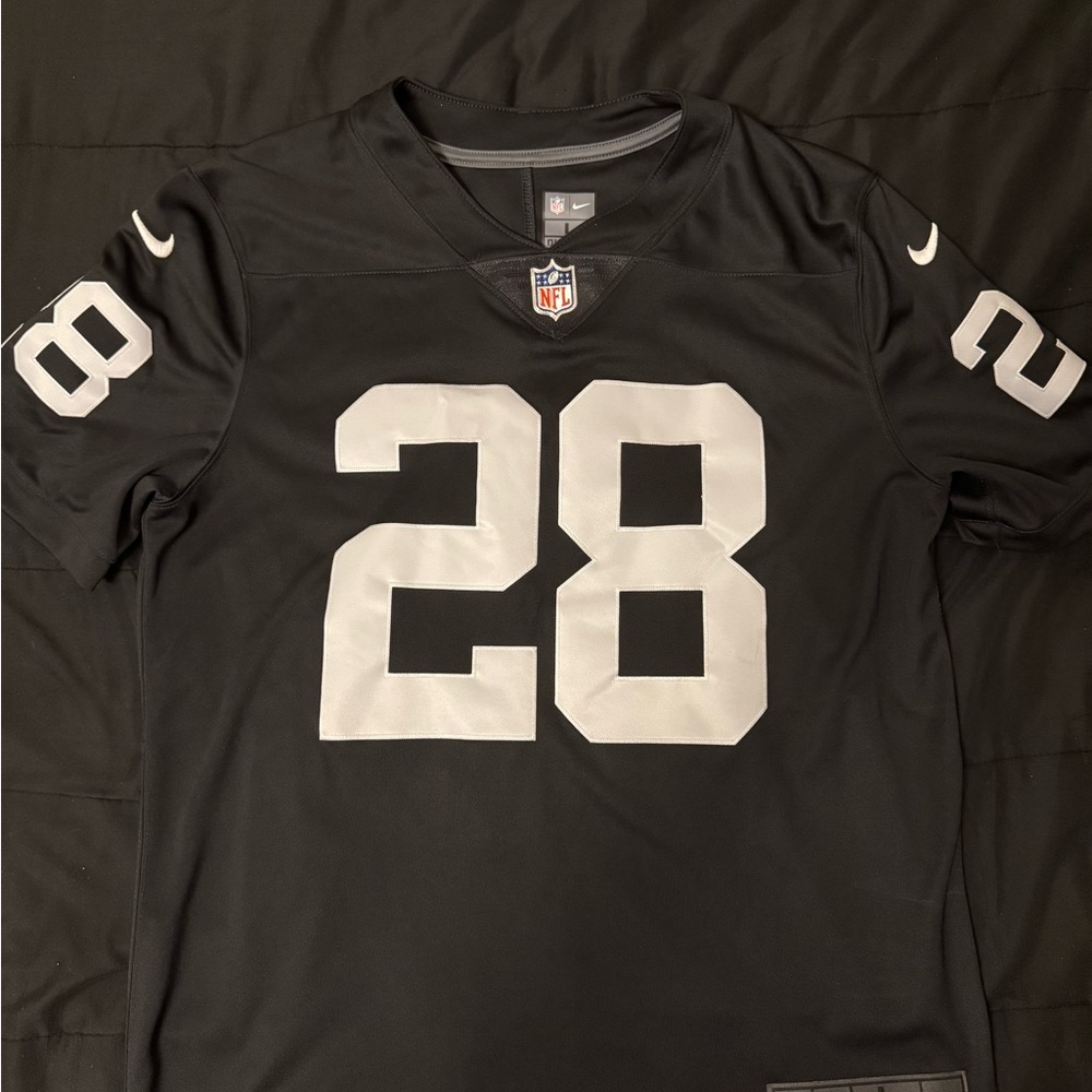 NFL Black and White Raiders Jersey
